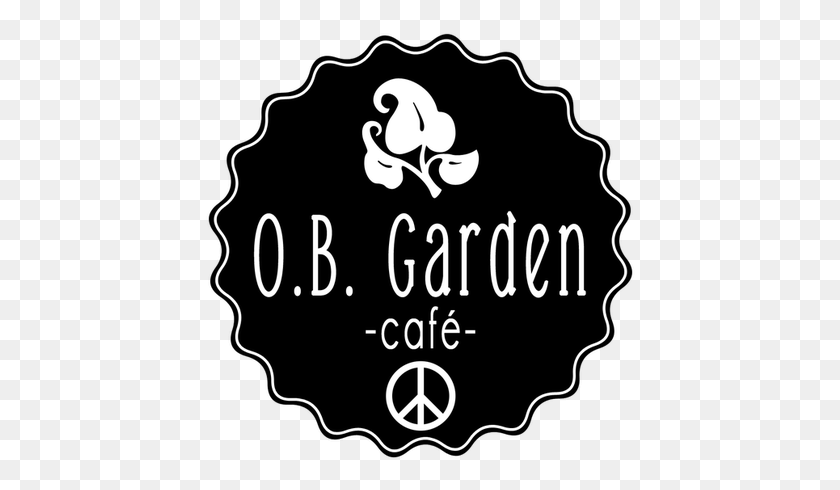 430x430 Descargar Png Garden Caf Gran Inauguración Drapeau Peace And Love, Etiqueta, Texto, Logo Hd Png