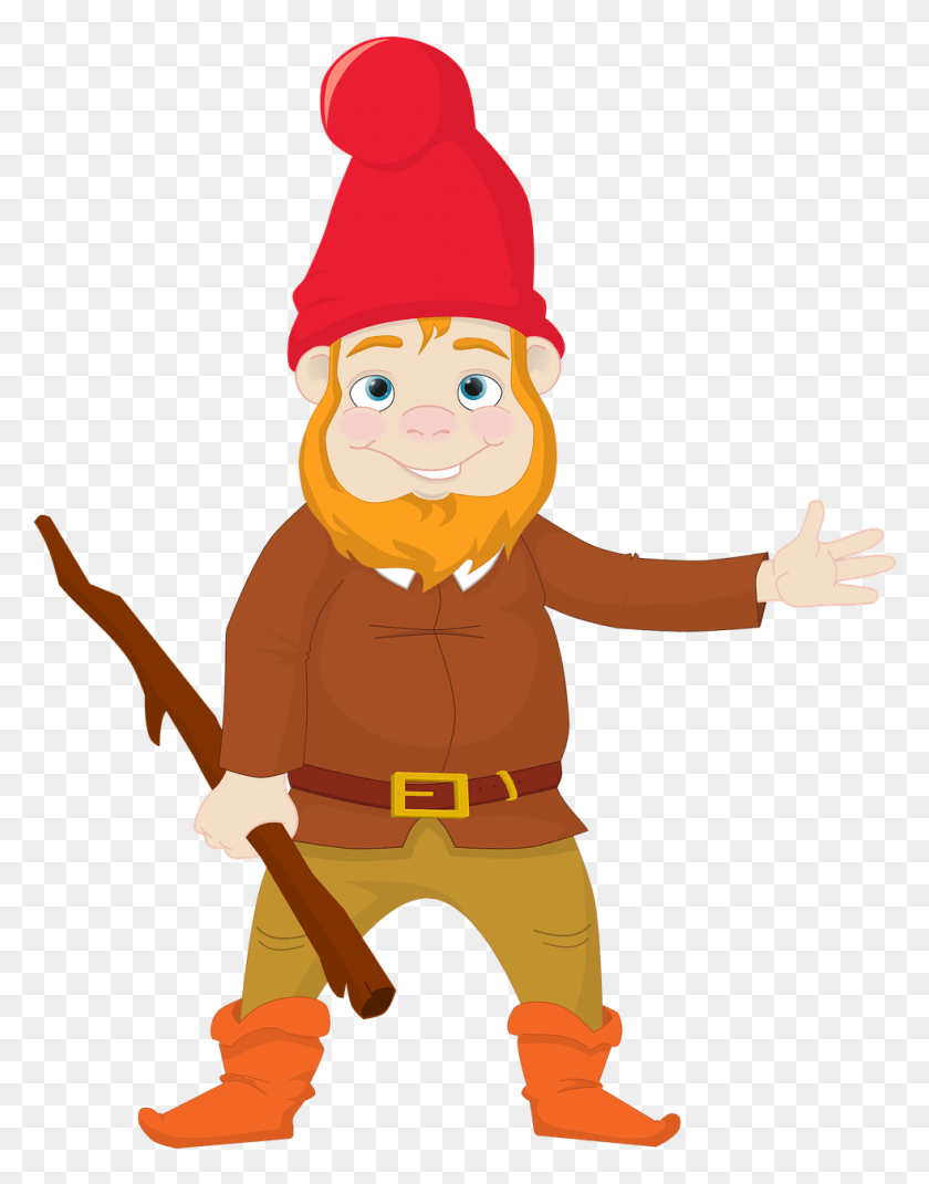 982x1273 Garden Gnome Book Sticker Child Clipart Gnome, Elf, Person, Human HD PNG Download