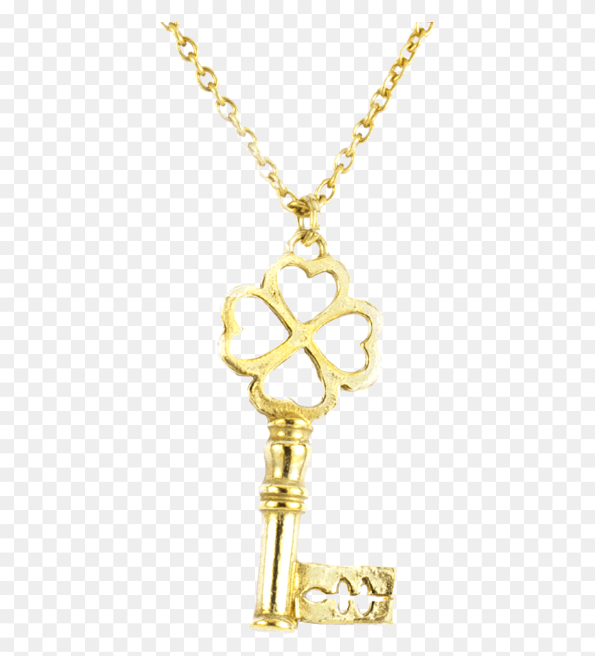 392x866 Garden Key Necklace Gold Locket, Cross, Symbol, Pendant Descargar Hd Png