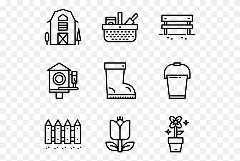 529x505 Garden Tools Game Line Icon, Gray, World Of Warcraft HD PNG Download