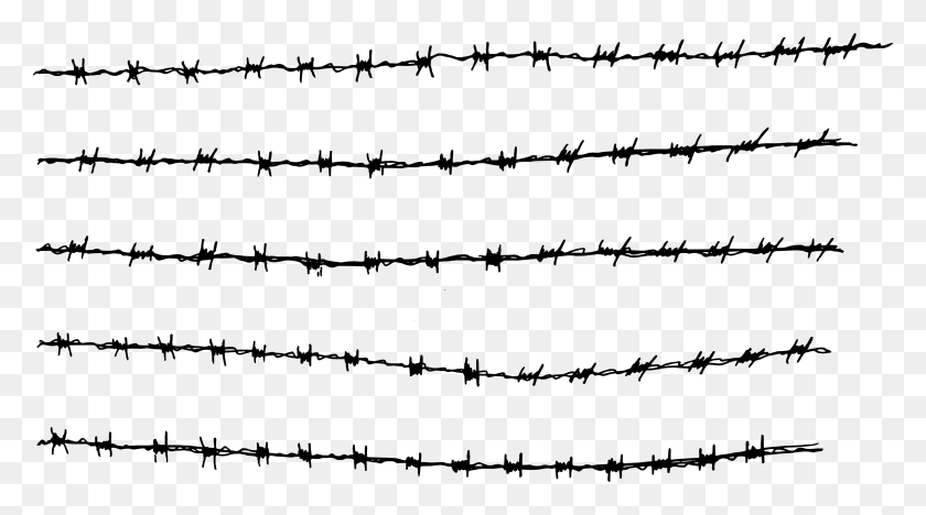 4000x2097 Garden Wire Mesh Barbed Wire Fence HD PNG Download