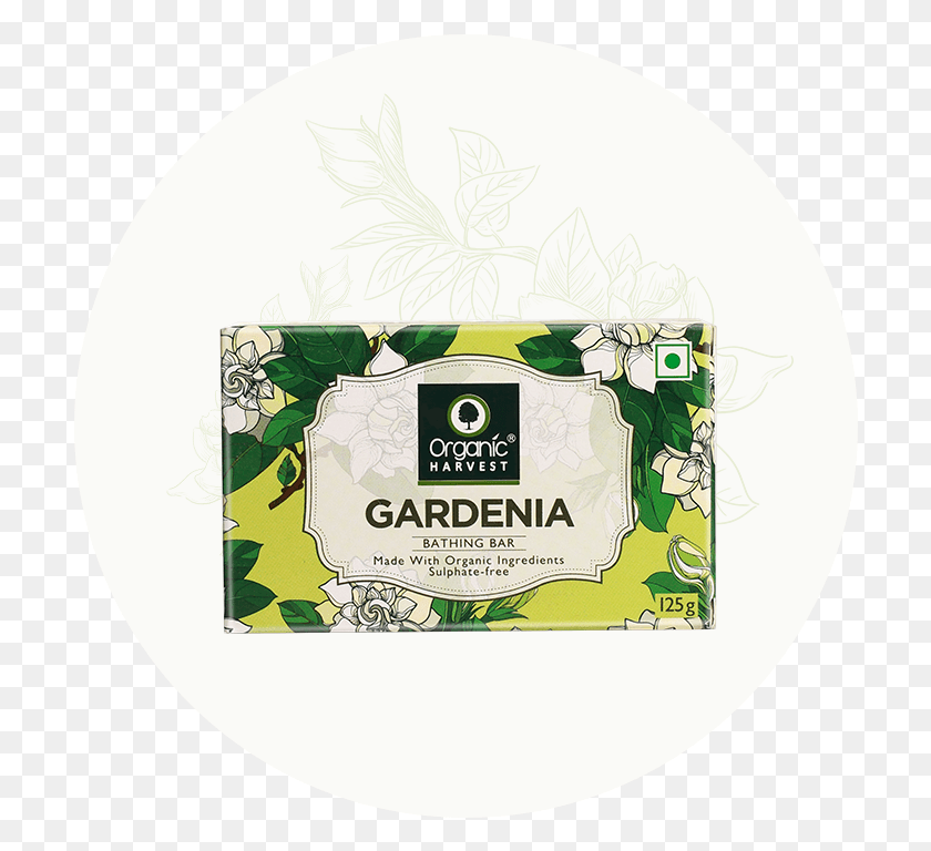 708x708 Gardenia Bathing Bar Label, Text, Pillow, Cushion HD PNG Download