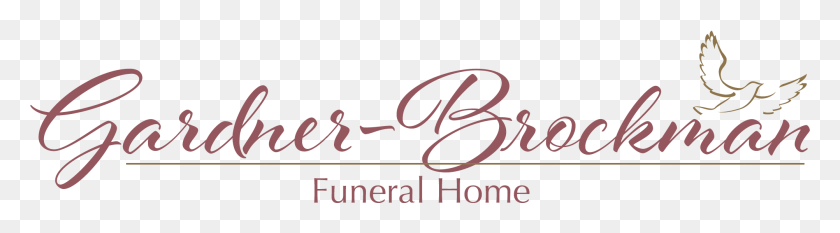 2004x445 Gardner Brockman Funeral Home Logo Calligraphy, Text, Handwriting, Label HD PNG Download