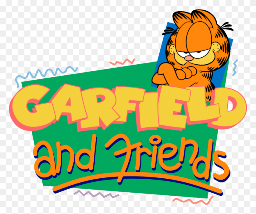 1024x844 Descargar Png Garfield Amp Friends Garfield And Friends Logo, Texto, Publicidad, Cartel Hd Png
