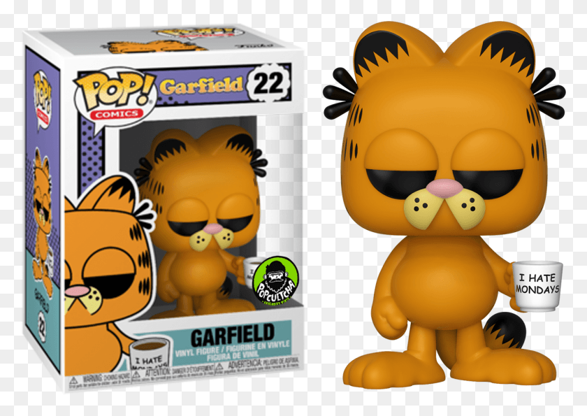 1265x868 Garfield Funko Pop Exclusive, Toy, Label, Text HD PNG Download