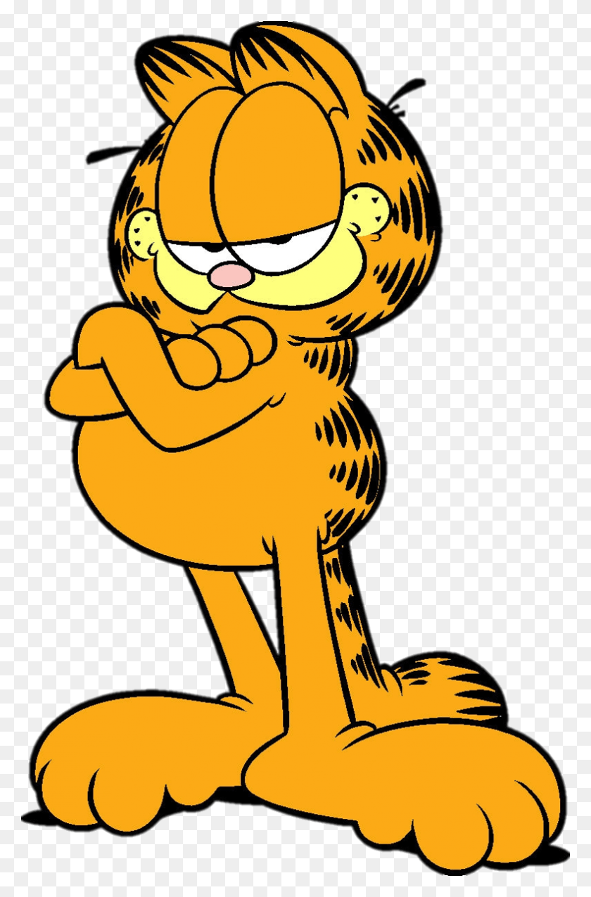 790x1231 Garfield Garfield Personaje, Mamífero, Animal, Canguro Hd Png