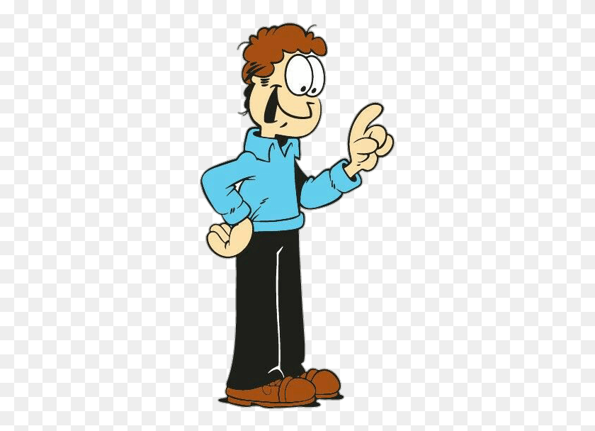 277x548 Garfield Jonpeople Smile Jon Arbuckle The Adventure Zone, Sleeve, Clothing, Apparel HD PNG Download