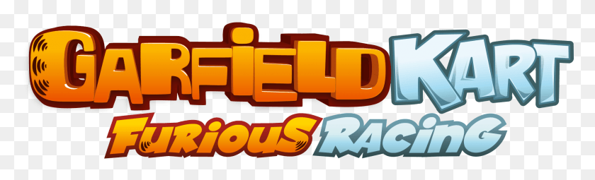 1922x482 Garfield Kart Furious Racing, Word, Symbol, Text HD PNG Download