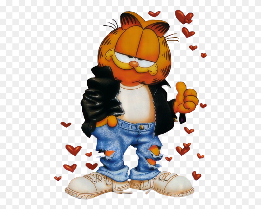 493x614 Garfield Valentine, Toy, Person HD PNG Download