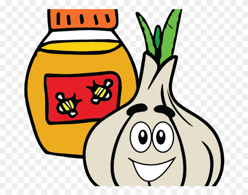 680x601 Garlic Clipart Happy Honey Garlic Clipart, Plant, Food, Jar HD PNG Download