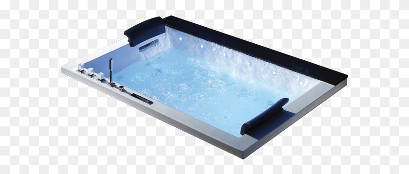 591x298 Garson Waterfall Whirlpool Bubble Bath System Bathtub, Jacuzzi, Tub, Hot Tub HD PNG Download
