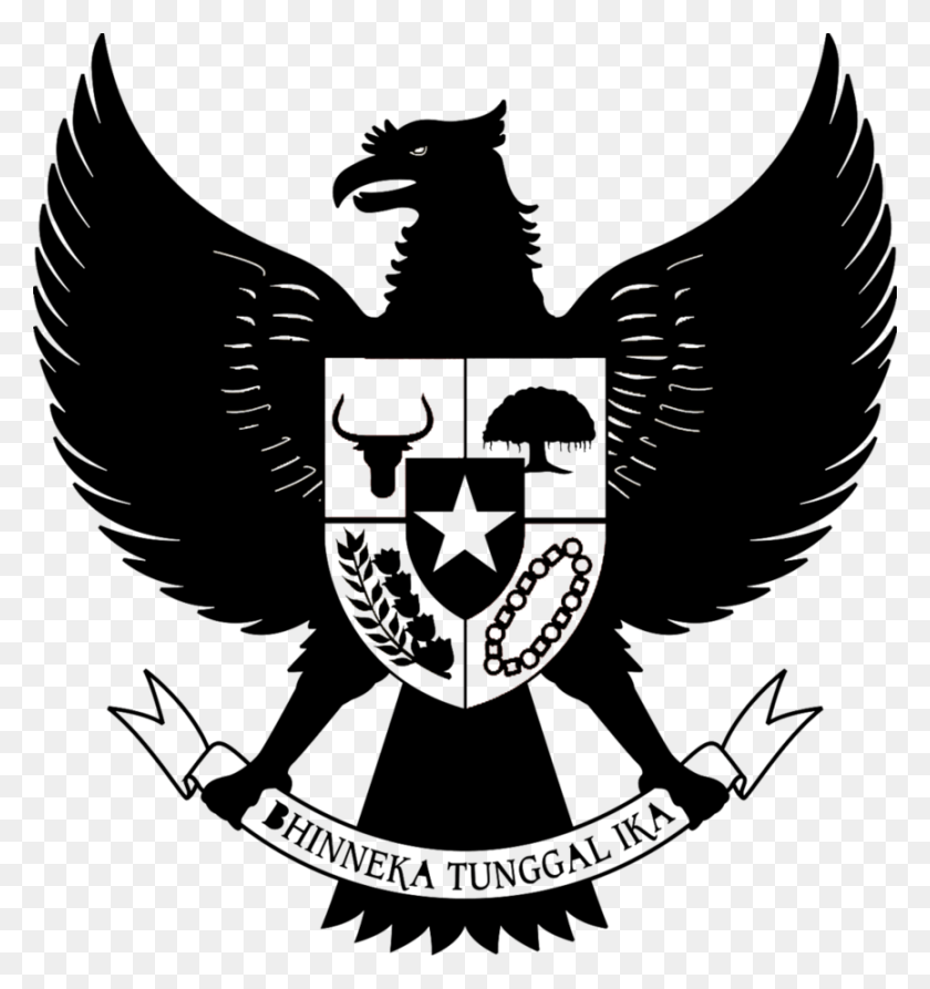 Garuda Pancasila Vector Garuda Pancasila Hitam, Emblem, Symbol, Armor HD PNG Download