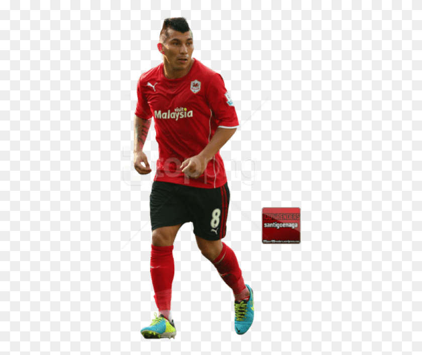363x647 Gary Medel Images Background Gary Medel, Person, Shorts, Clothing HD PNG Download