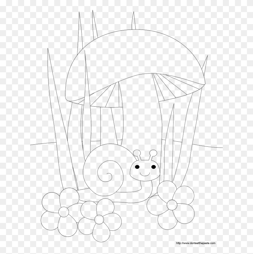 641x783 Gary The Snail Coloring Pages Az Coloring Pages Line Art, Gray, World Of Warcraft HD PNG Download