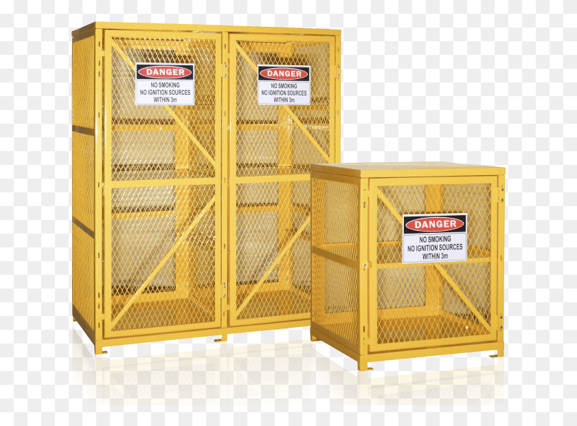 634x560 Gas Cylinder Storage Cages Forklift Gas Storage Cage, Crib, Furniture, Fence HD PNG Download