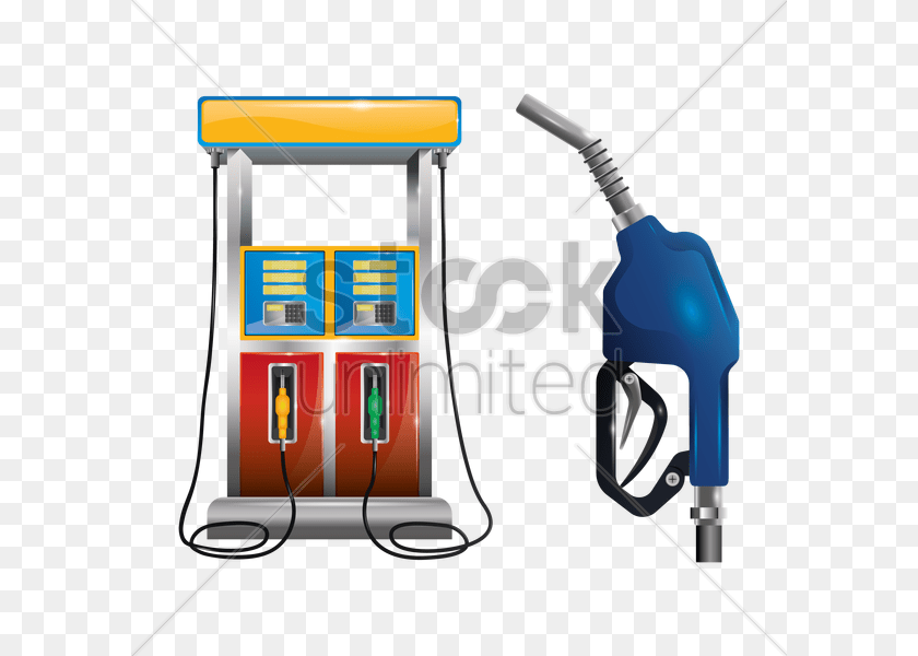 Gas Pump And Petrol Nozzle Vector Image, Gas Pump, Machine, Gas Station Clipart PNG