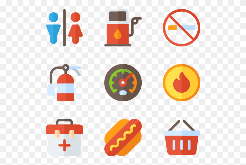 529x505 Gas Station Gas Station Flat Icon, Bomb, Weapon, Weaponry HD PNG Download