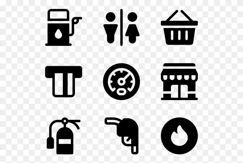 529x505 Gas Station Icon Real Estate, Gray, World Of Warcraft HD PNG Download