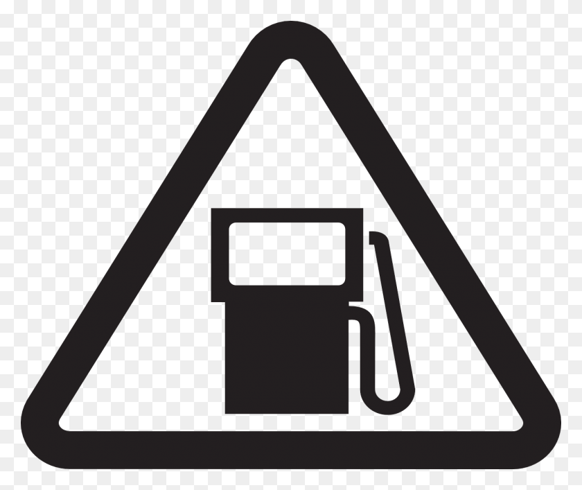 1280x1063 Gas Warning Station Refueling Image Refuelling Sign, Triangle, Machine, Gas Station HD PNG Download