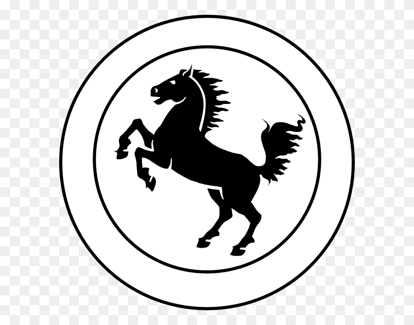 600x600 Gat Colts Badge Clip Art Cartoon Black Horse, Symbol, Emblem, Stencil HD PNG Download