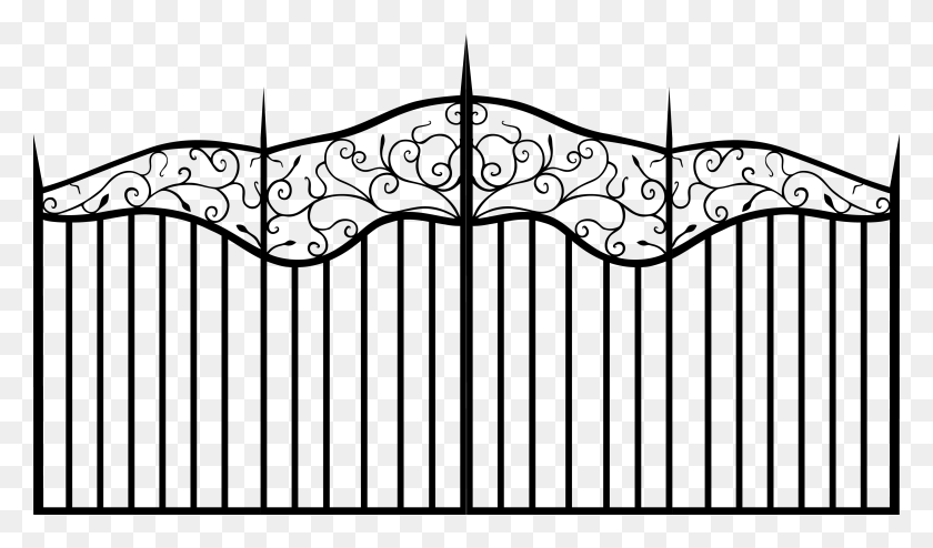 3501x1950 Gate Vector Free HD PNG Download