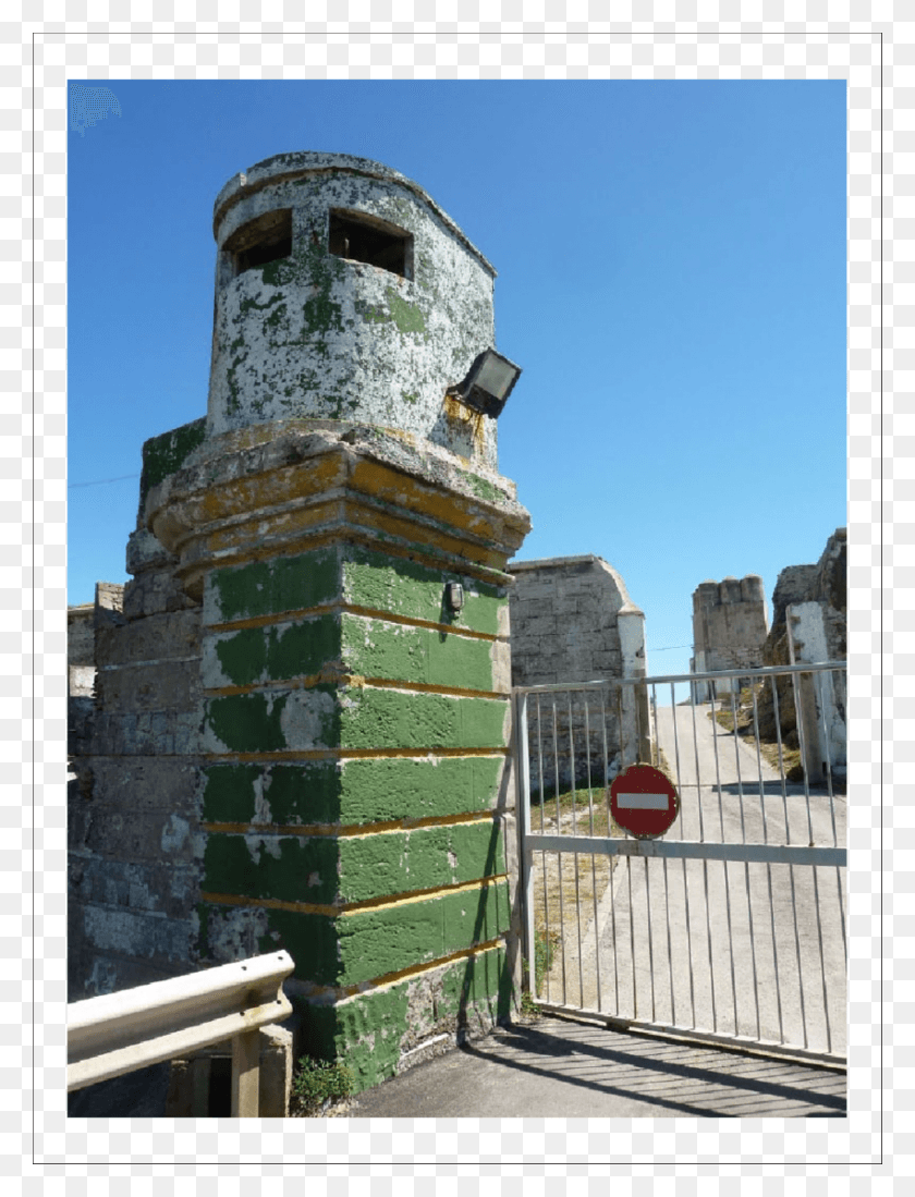 850x1133 Gated Entry To Punta Tarifa Where The Migrant Detention House, Architecture, Building, Railing HD PNG Download
