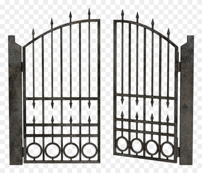 800x677 Ворота Кованые Въездные Ворота Дверь Прозрачный Фон Въездные Ворота Hd Png Скачать