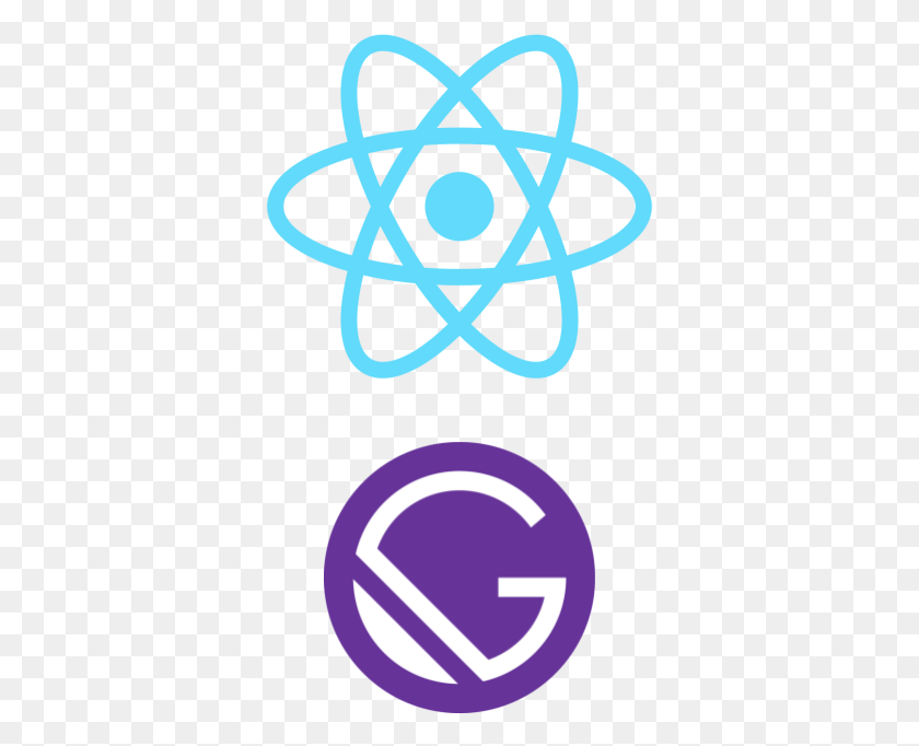 355x622 Descargar Png Gatsby Era El Nuevo Niño En El Bloque Con Blazing Fast React Js Logo, Símbolo, Marca Registrada, Símbolo De Estrella Hd Png