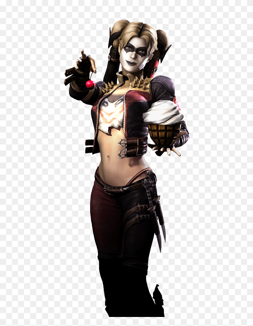 418x1023 Gau Evolution Of Harley Quinn Outfits, Skin, Costume, Person HD PNG Download