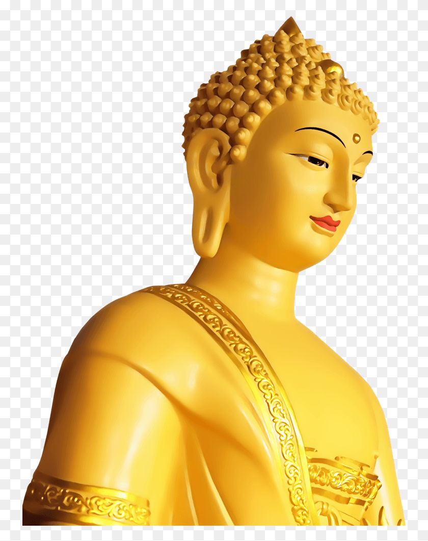 754x1001 Gautama Buddha Buenos Días Imagen De Buda, Adoración, Oro Hd Png