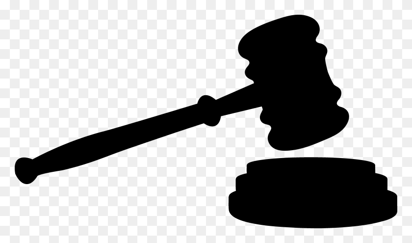 5208x2910 Gavel Clip Art Court Openclipart Judge Gavel Silhouette, Gray, World Of Warcraft HD PNG Download