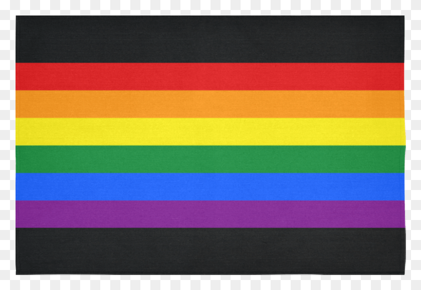 801x534 Gay Pride Rainbow Flag Stripes Cotton Linen Wall Tapestry Electric Blue, Flag, Symbol, Paper HD PNG Download