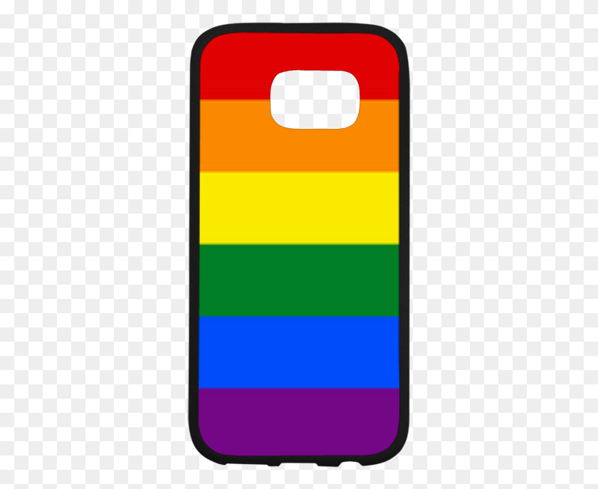 316x627 Descargar Png Orgullo Gay Bandera Arco Iris Rayas Funda De Goma Para Samsung Funda De Teléfono Móvil, Teléfono, Electrónica, Teléfono Móvil Hd Png