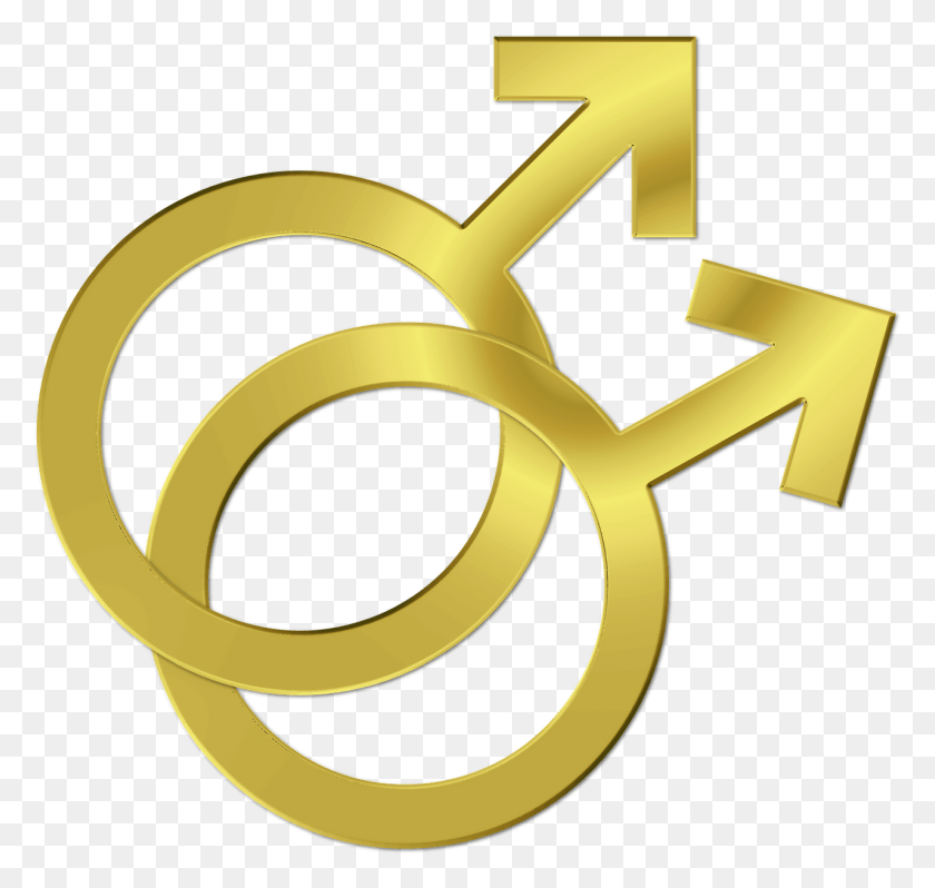1280x1212 Gay Symbol Couple Marriage Lgbt Image, Cross, Gold, Hammer HD PNG Download