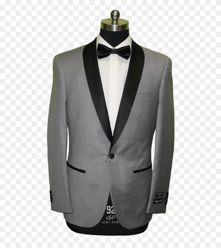 491x881 Gb T Lite Grey Tuxedo, Suit, Overcoat, Coat HD PNG Download