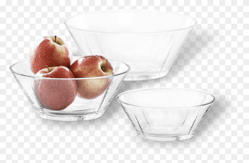 876x551 Gc Glass Bowl Set 3 Pcs Grand Cru Bowl, Mixing Bowl, Apple, Fruit HD PNG Download