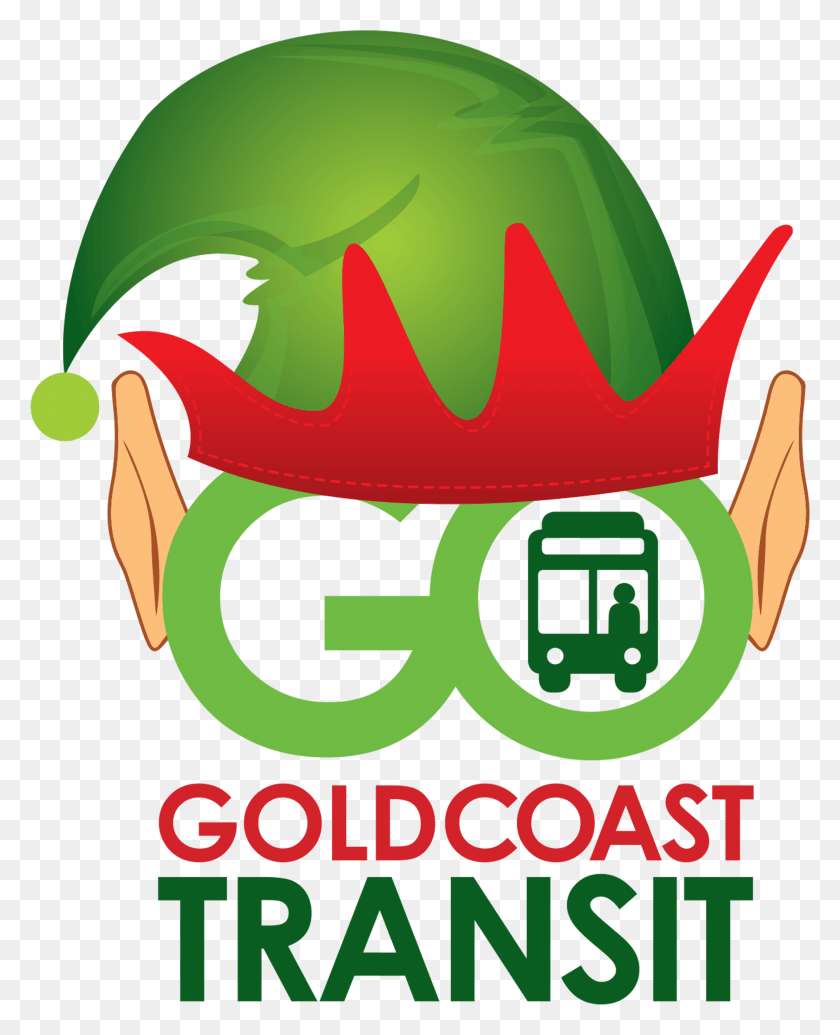 1888x2362 Gctd Elfonthego Logo Stacked Gold Coast Transit District, Green, Clothing, Apparel HD PNG Download