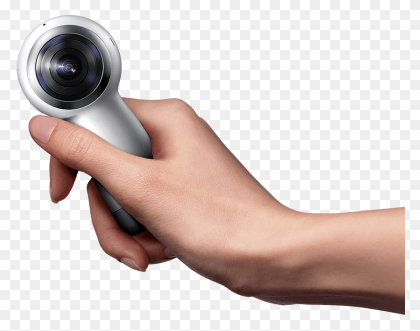 854x660 Gear 360 4k Hand Samsung Gear 360 2017, Person, Human, Electronics HD PNG Download