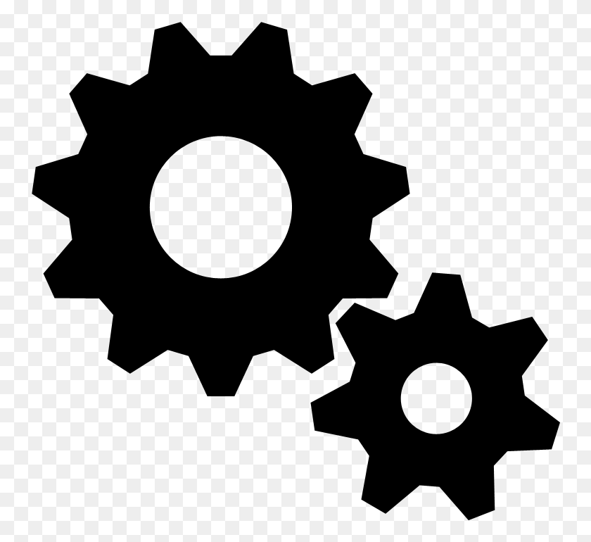 752x710 Gear Black And White Gears Clipart, Gray, World Of Warcraft HD PNG Download