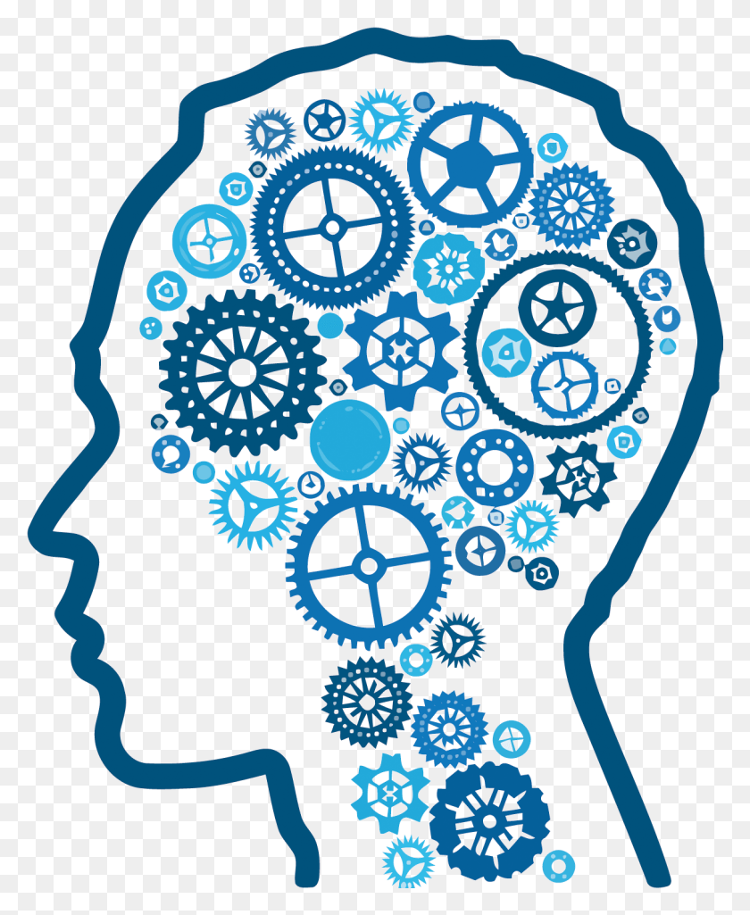 1212x1500 Engranaje De Inteligencia Pensamiento Artificial Cerebro Vector De Salud Mental Humana, Etiqueta, Texto, Alfombra Hd Png