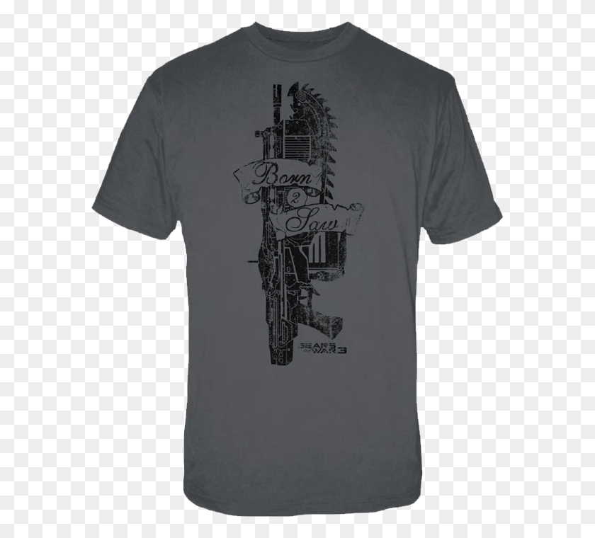 582x700 Gears Gears Of War Lancer Shirts, Clothing, Apparel, T-shirt HD PNG Download