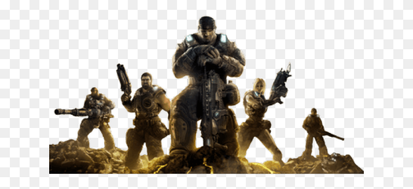 641x324 Gears Of War 3 Cover, Person, Human, Astronaut HD PNG Download