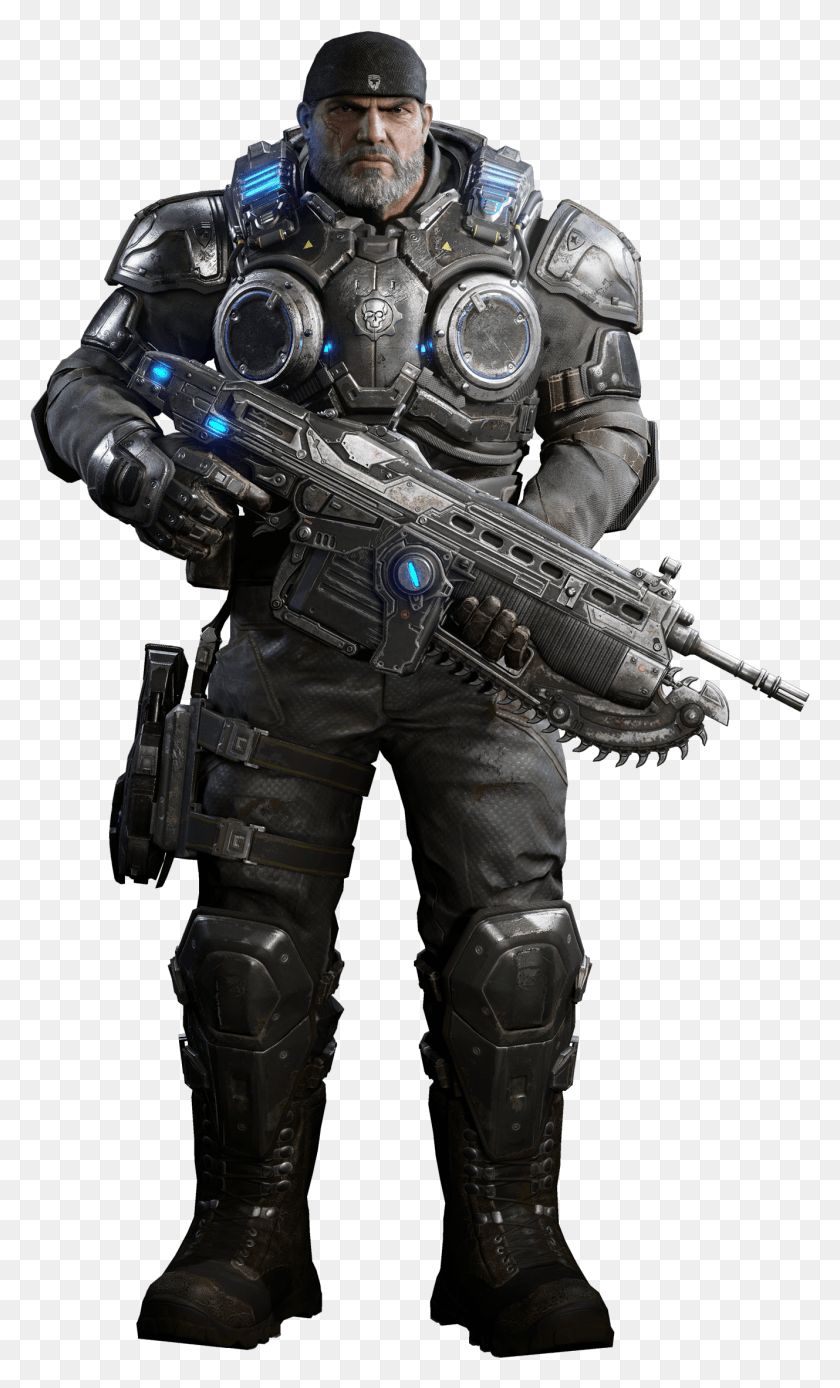 1329x2263 Gears Of War 4 Characters Gears Of War 4 Marcus, Person, Human, Gun HD PNG Download