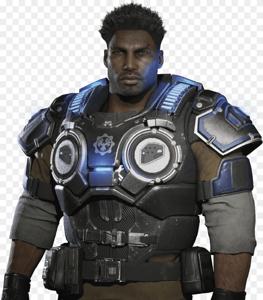 1019x1165 Gears Of War 4 Jd Gears Of War Del, Vest, Clothing, Person, Man Transparent PNG