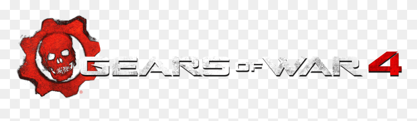 3722x885 Логотип Gears Of War 4, Символ, Товарный Знак, Текст Hd Png Скачать