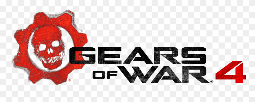 2470x877 Gears Of War Gears Of War 4 Logo Прозрачный, Текст, Символ, Алфавит Hd Png Скачать