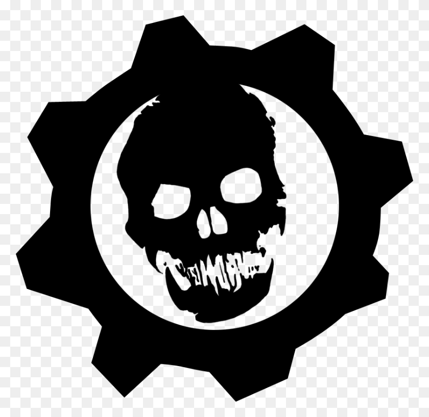 778x758 Gears Of War Vector Gears Of Wars Logo, Gray, World Of Warcraft HD PNG Download