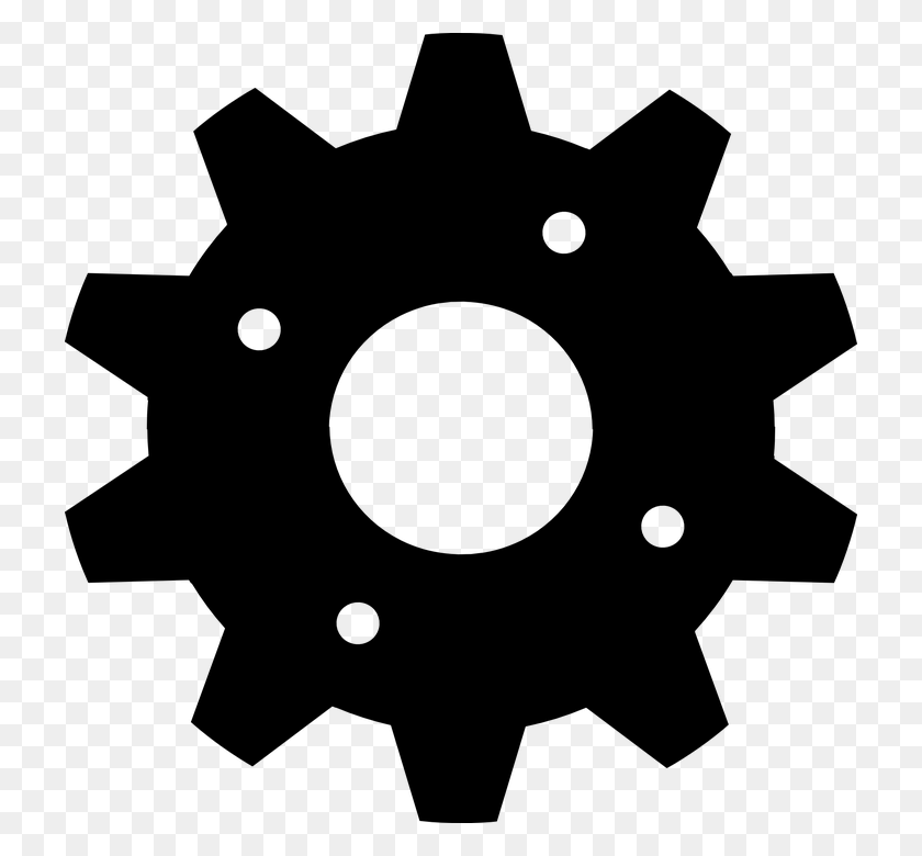 722x720 Gears Vector Clipart Gear Clip Art, Gray, World Of Warcraft HD PNG Download