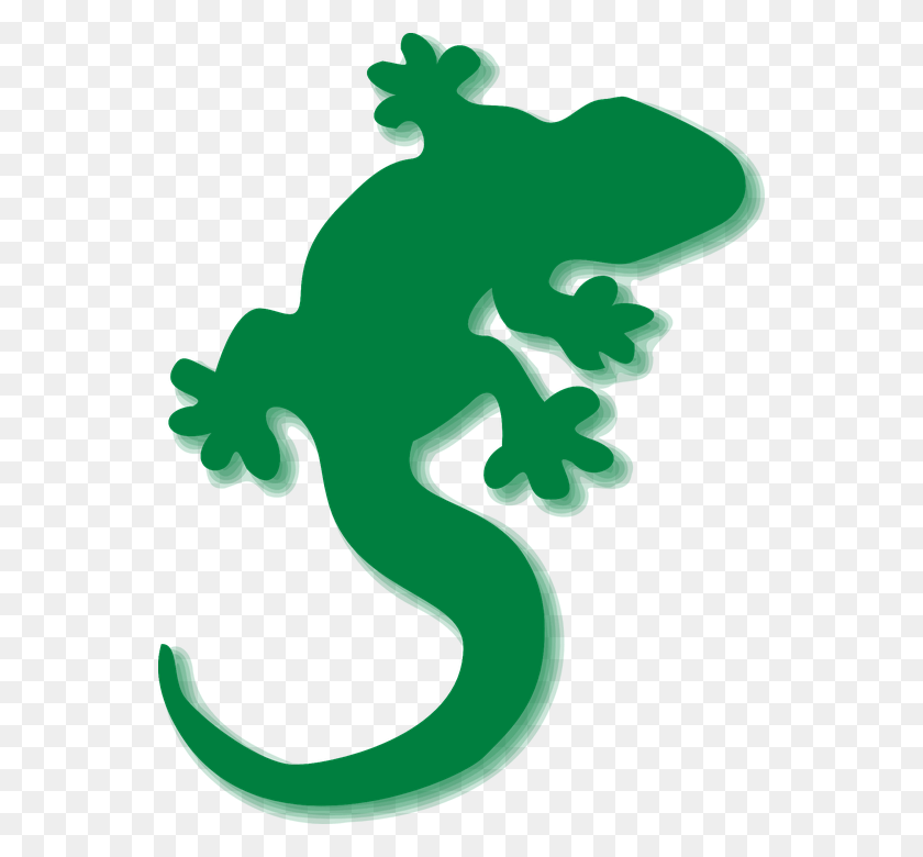 552x720 Gecko Clipart Green Gecko Lizard Clipart, Stencil, Symbol HD PNG Download