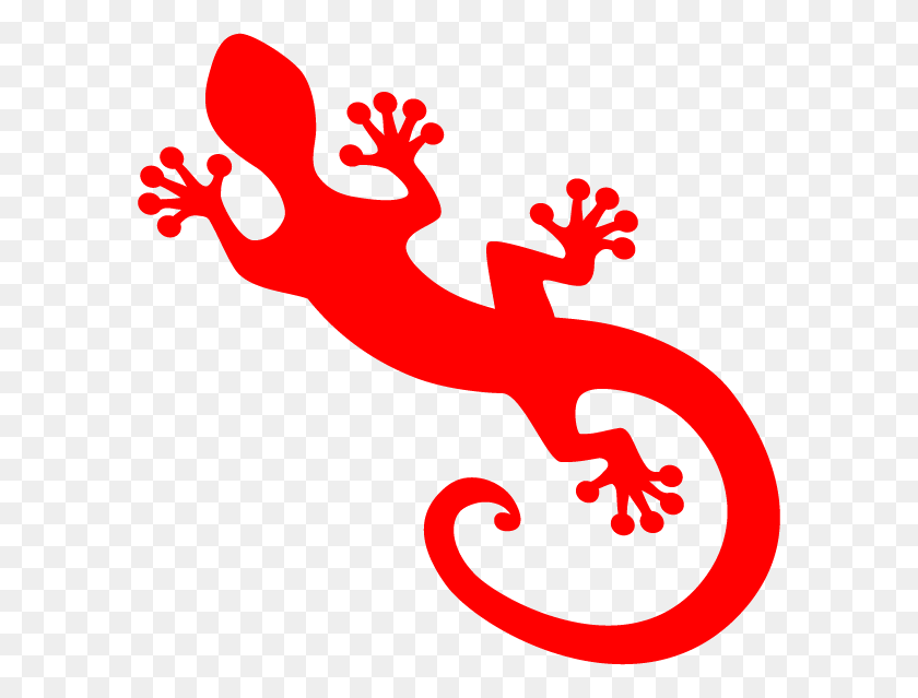 588x579 Gecko Clipart Red Red Gecko, Ketchup, Food, Cupid HD PNG Download